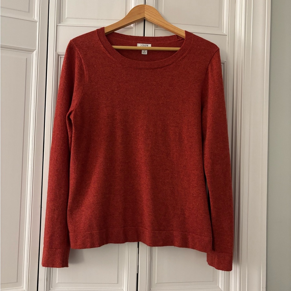 J. Crew Teddie Sweater in Rich Rust